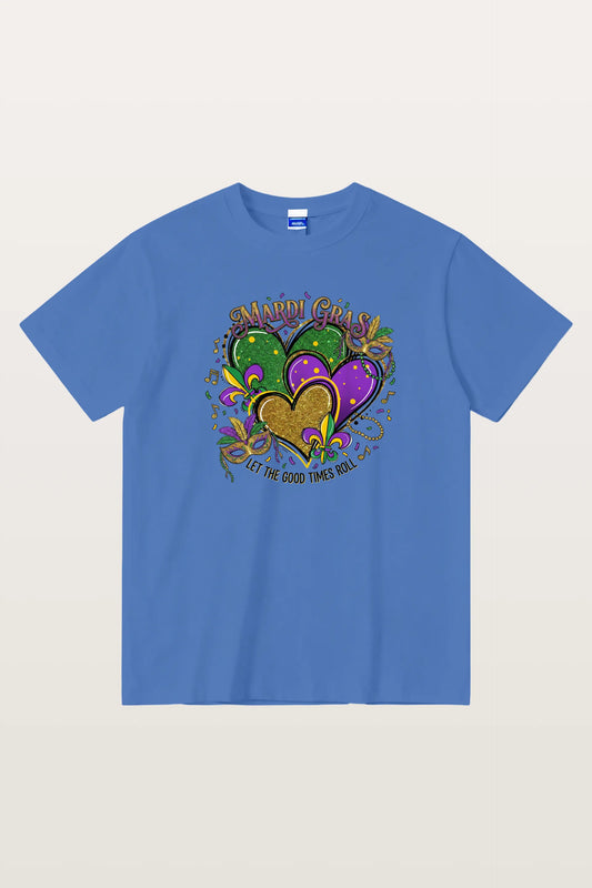 Mardi Gras Hearts T-Shirts