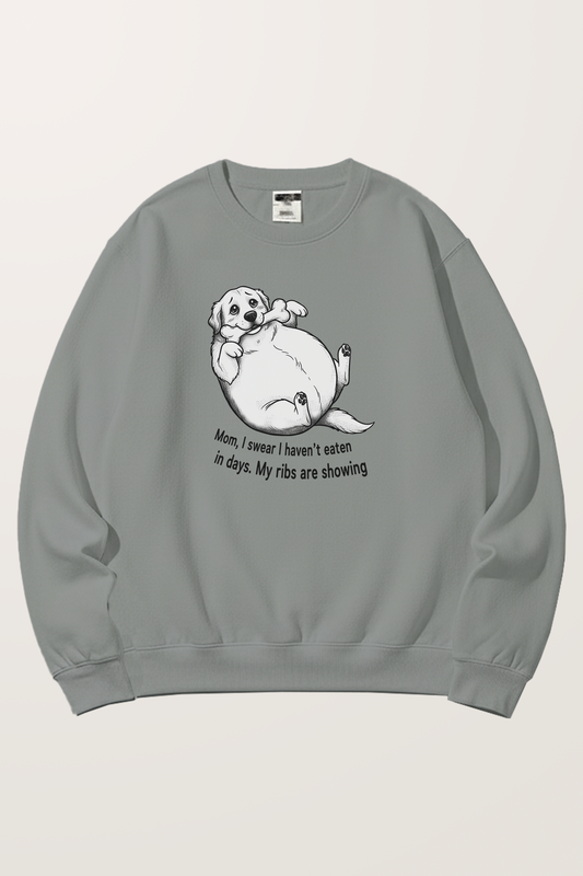Pudgy Pup Lie Sweatshirts