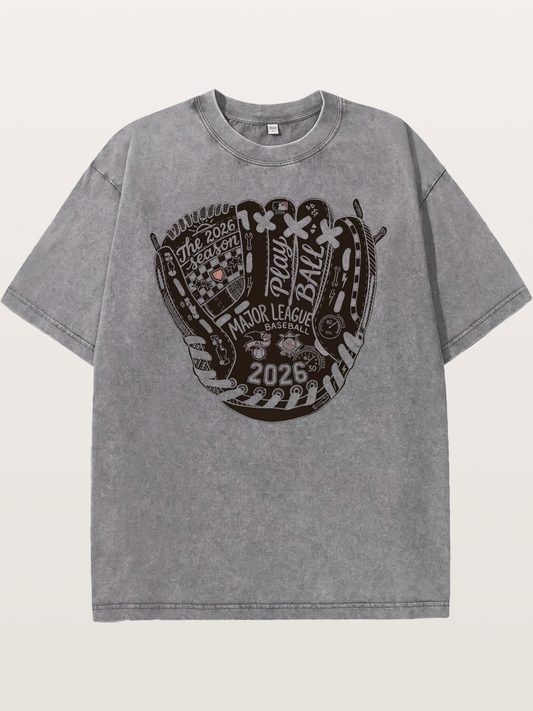 Play Ball Glove Washed T-shirt