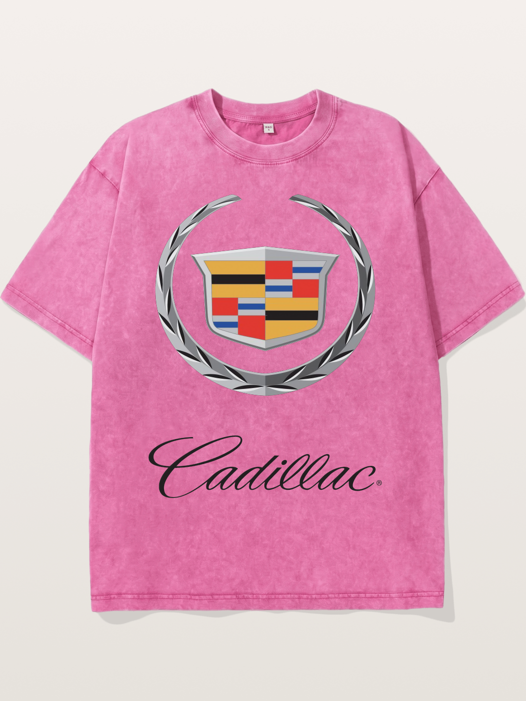 Cadillac Laurel Wreath Emblem Washed T-shirt