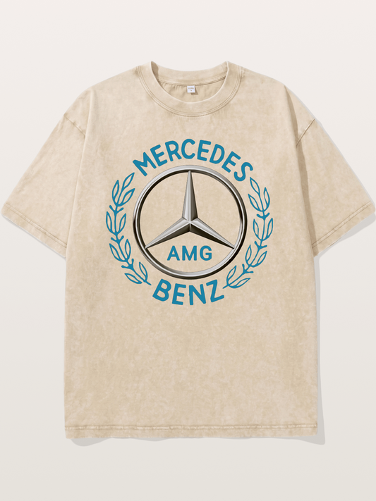 Mercedes-Benz AMG Laurel Wreath Emblem Washed T-shirt