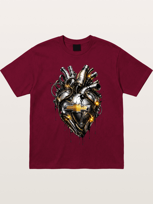 Chevrolet Engine Heart Graphic Gildan T-shirt