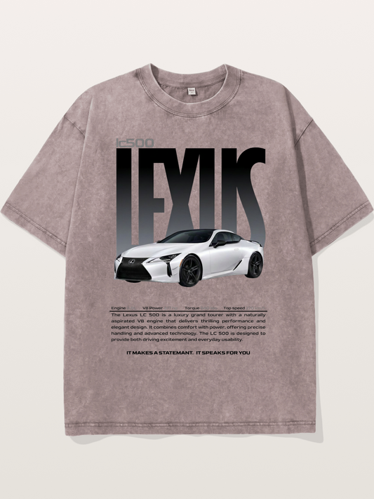 Lexus LC500 Magazine Style Poster Washed T-shirt