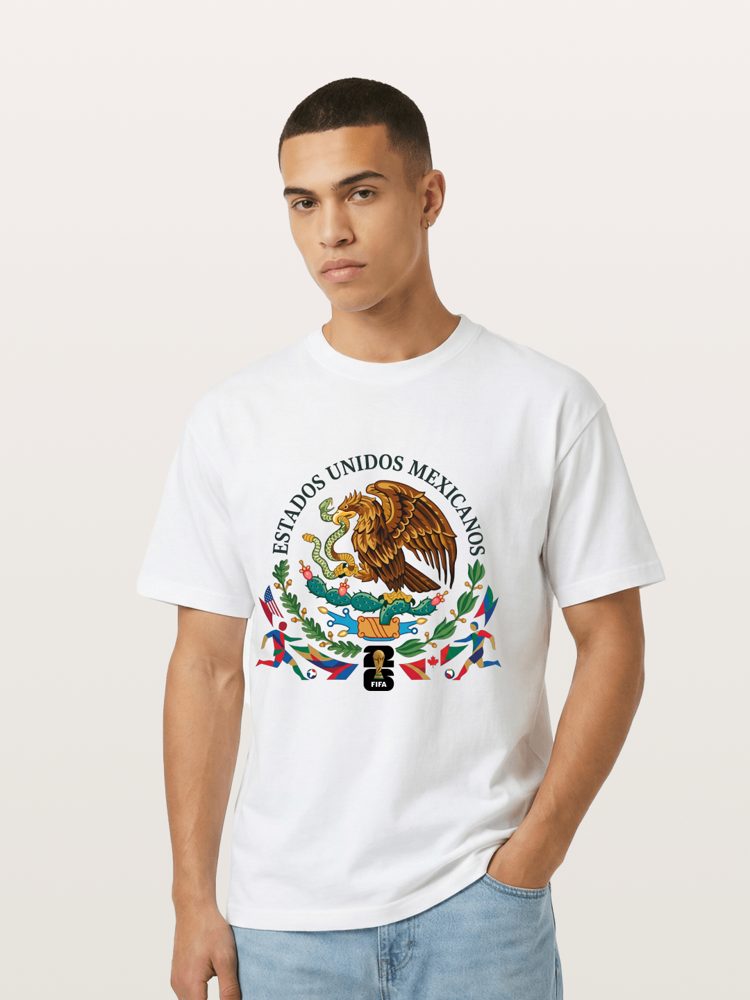 Mexican Eagle World Cup Art Gildan T-shirt