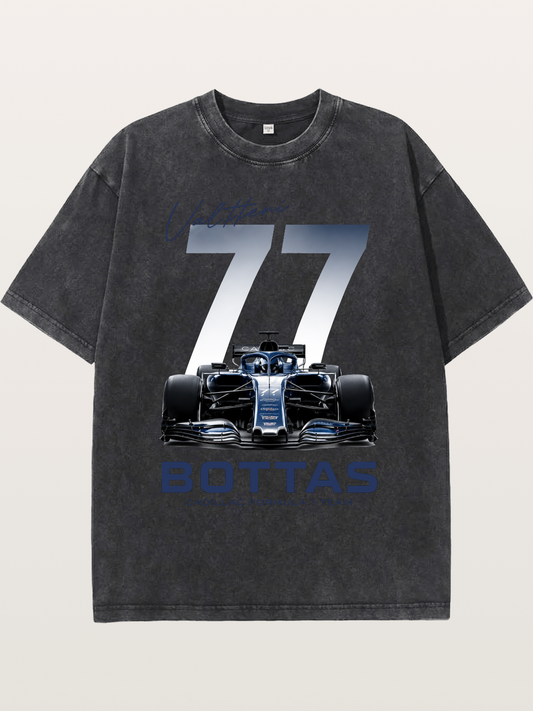 Valtteri Bottas Cadillac F1 77 Washed T-shirt