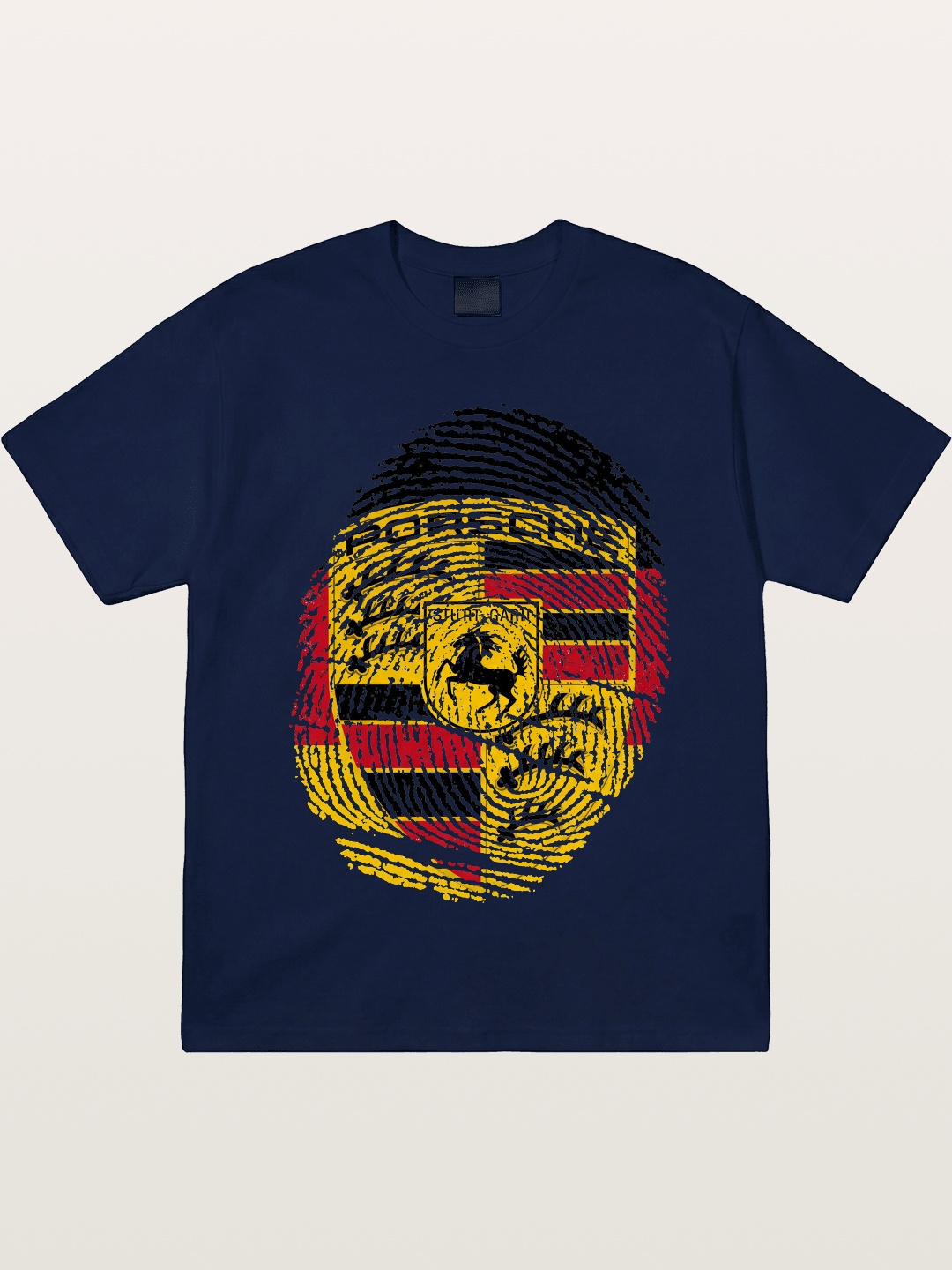 Porsche Crest Fingerprint Gildan T-shirt