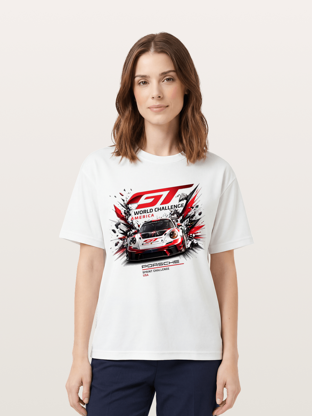 Porsche GT3 Sprint Challenge Art Cotton T-shirt