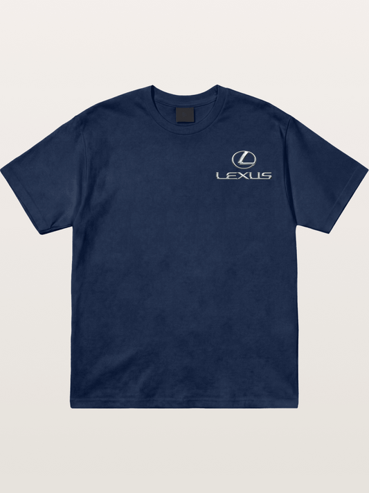 Lexus Silver Logo Badge Cotton T-shirt