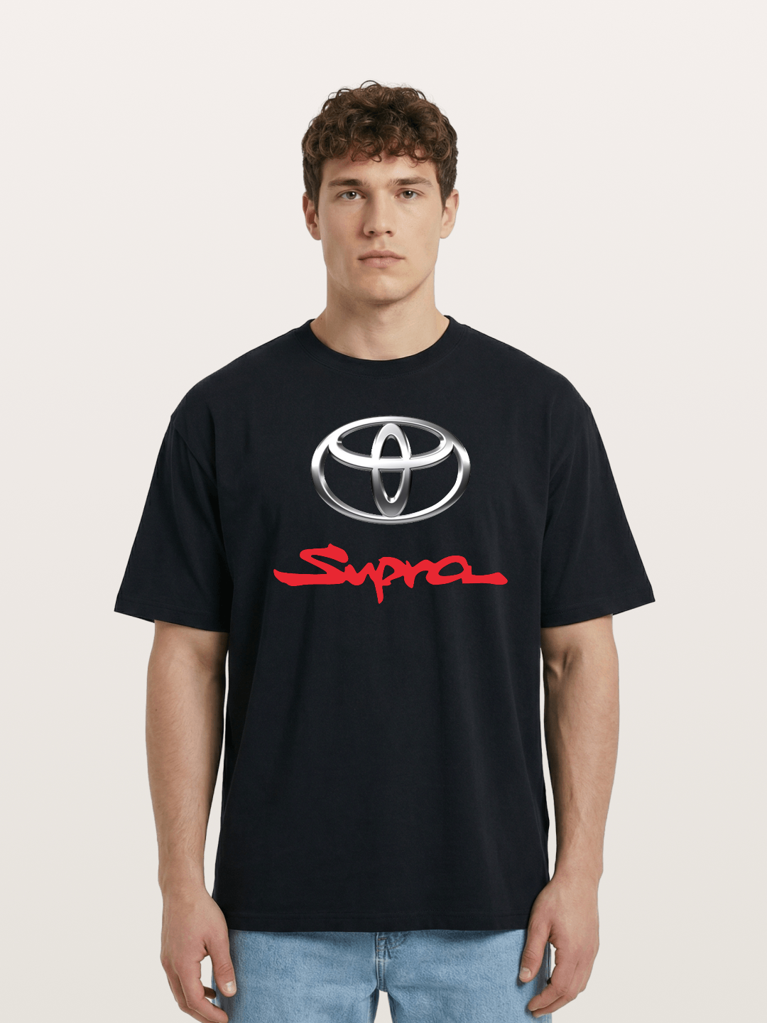 Toyota Supra Handwritten Logo Cotton T-shirt