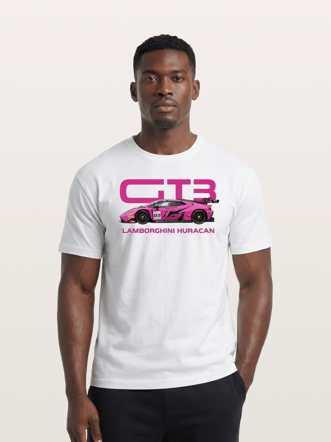 Pink Racer Cotton T-shirt