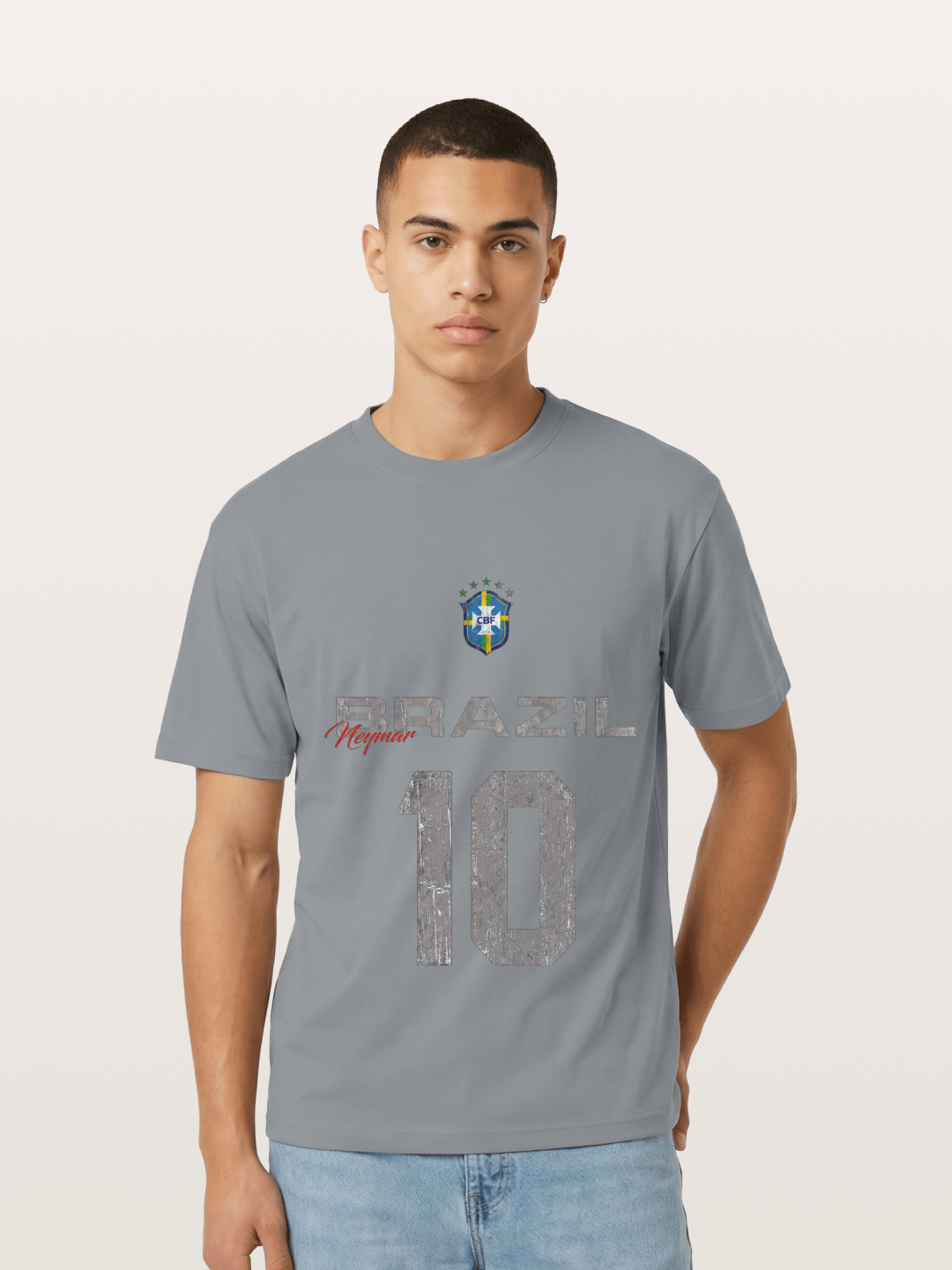 Brazil Neymar 10 Vintage Gildan T-shirt