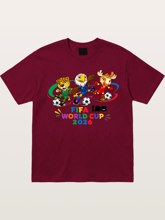 2026 World Cup Mascots Art Gildan T-shirt