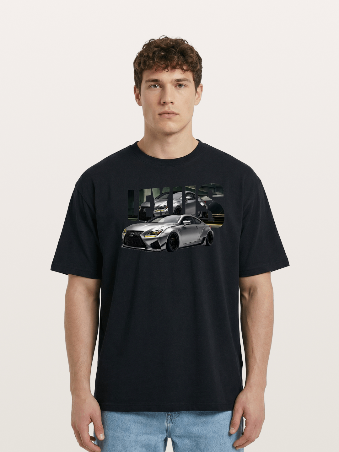 Lexus RC F Overlay Logo Art Cotton T-shirt