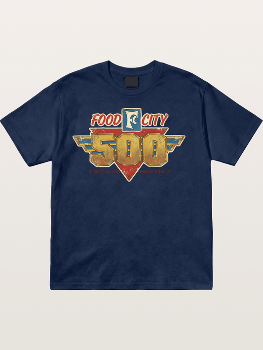 Food City 500 Retro Logo Art Cotton T-shirt