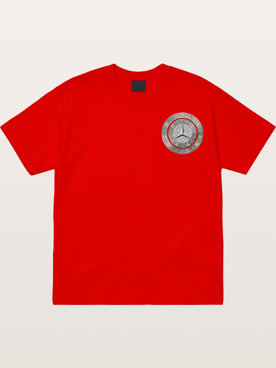 Mercedes Diamond Logo Art Cotton T-shirt