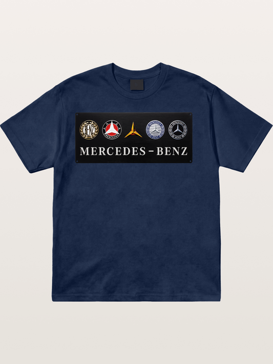 Mercedes-Benz Multi-Logo Plate Cotton T-shirt