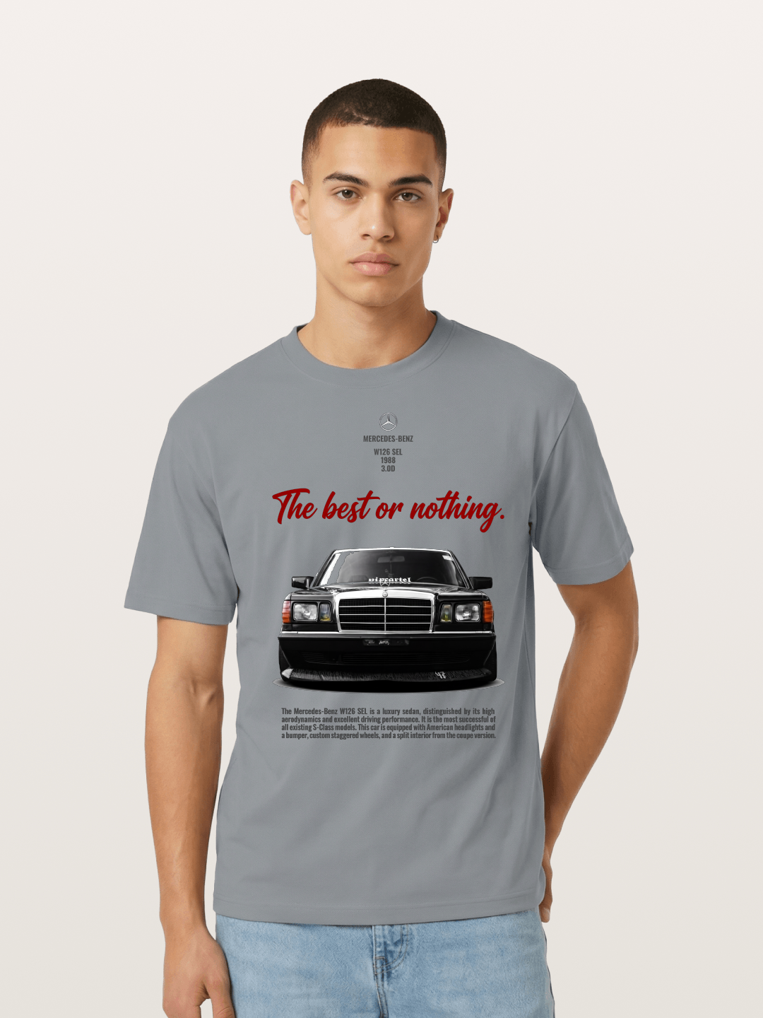 Mercedes W126 SEL Retro Cotton T-shirt