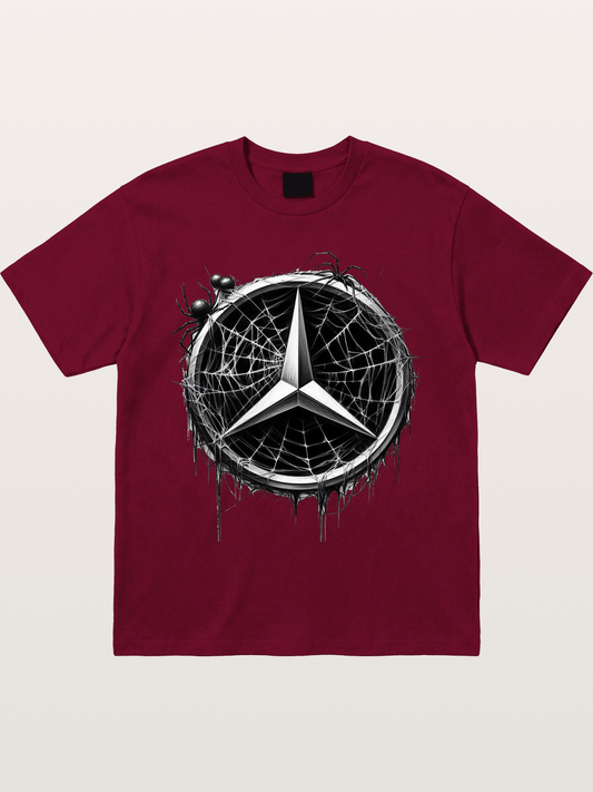 Mercedes Spider Web Logo Art Gildan T-shirt