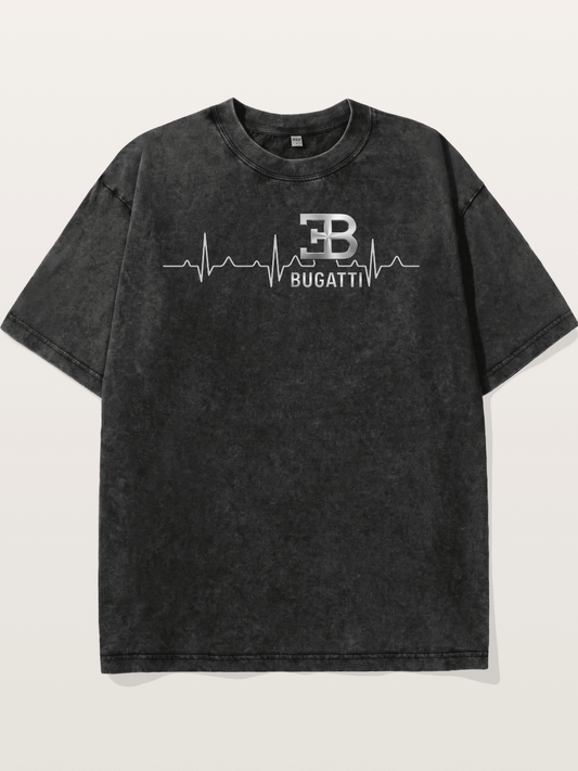 Bugatti Heartbeat Logo Washed T-shirt