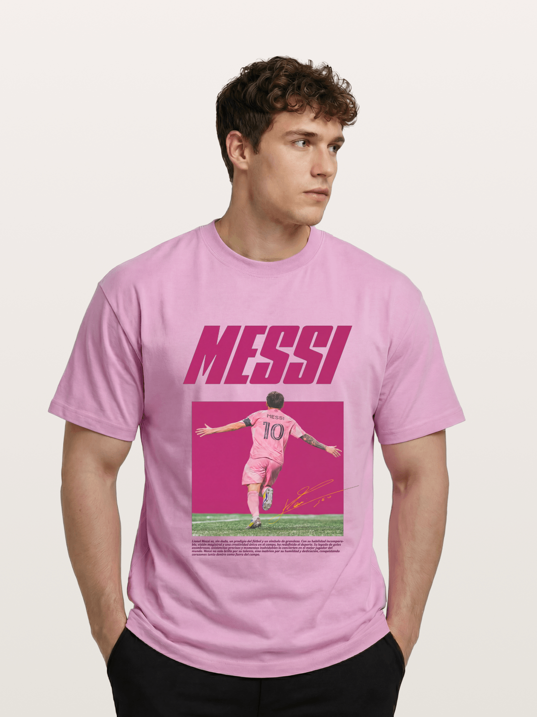 Messi Inter Miami Pink Kit Gildan T-shirt