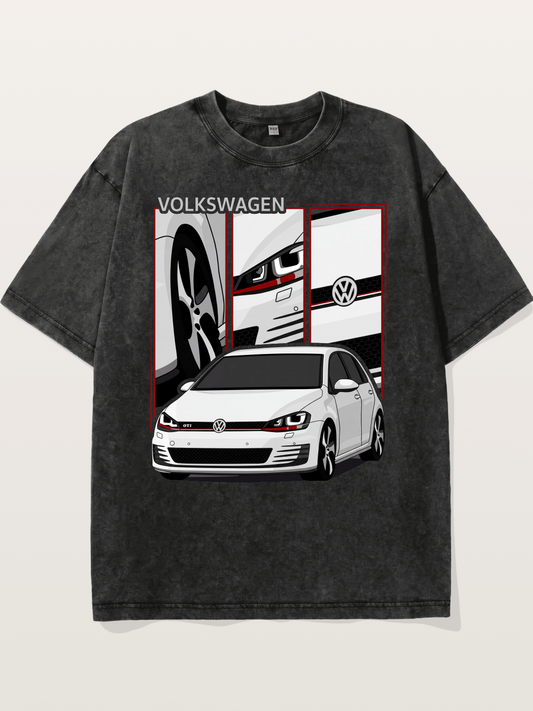 Volkswagen Golf MK7 GTI Front Washed T-shirt