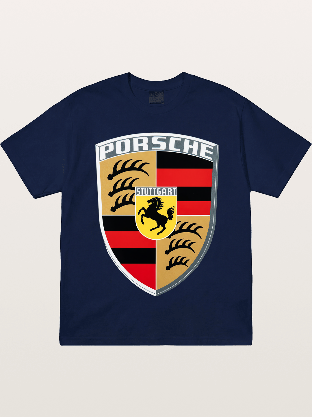 Porsche Crest Shield Design Gildan T-shirt