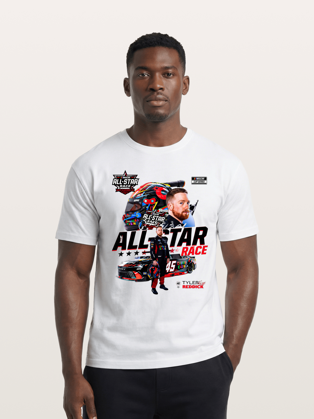 Tyler Reddick All-Star Race Art Cotton T-shirt