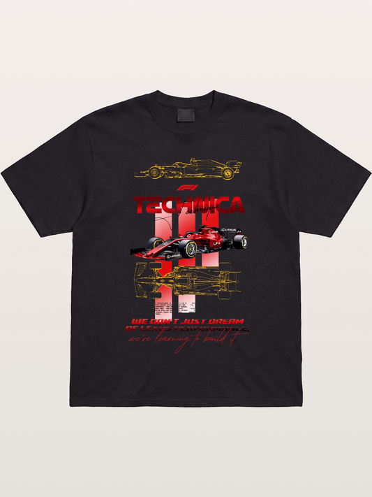 Red F1 Lexus Tech Racing Card Gildan T-shirt