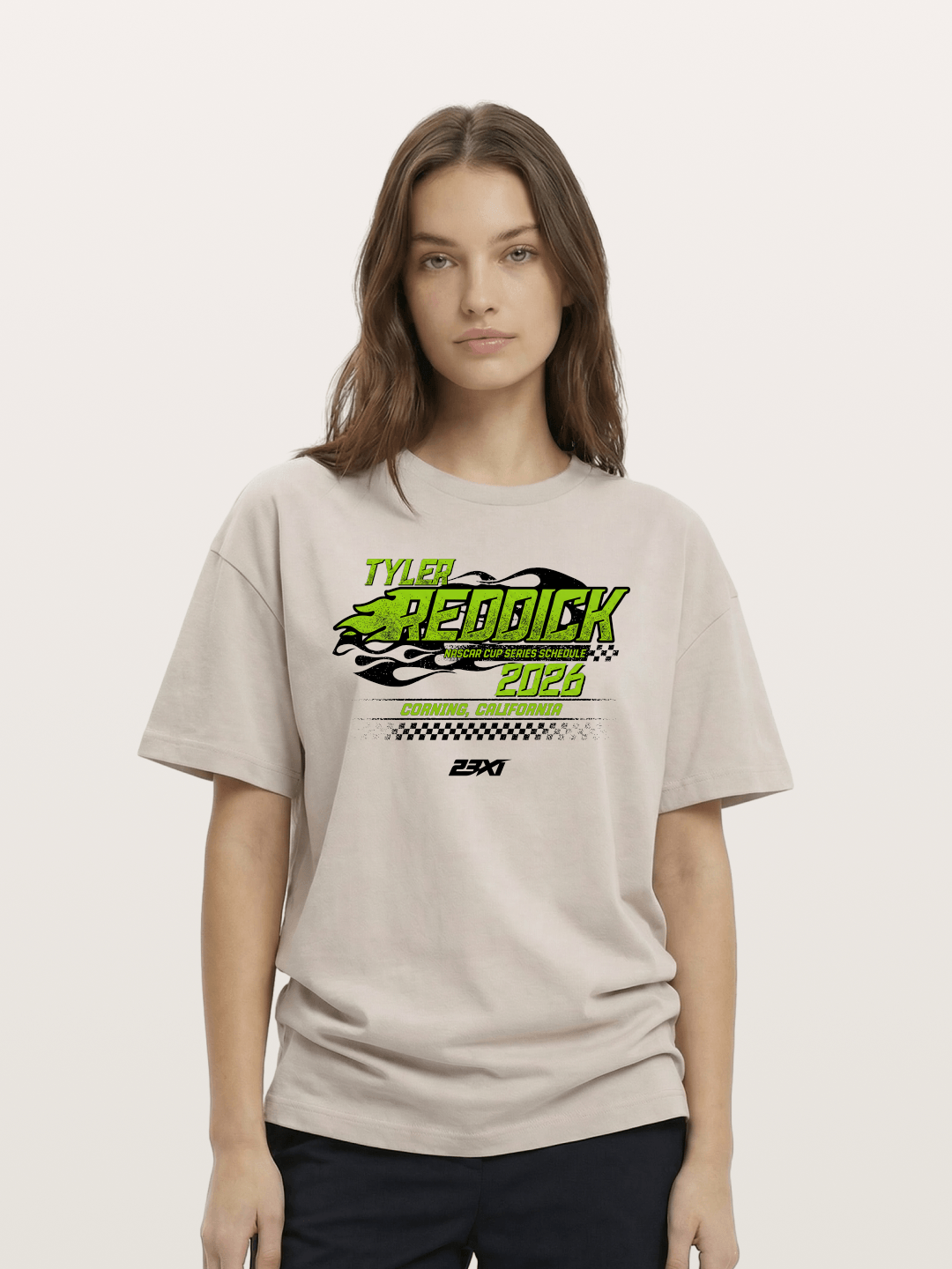 Tyler Reddick 2026 NASCAR Schedule Art Cotton T-shirt
