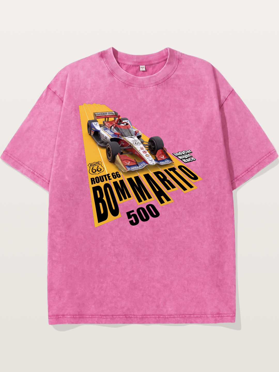 USAF Route66 Race Poster Washed T-shirt