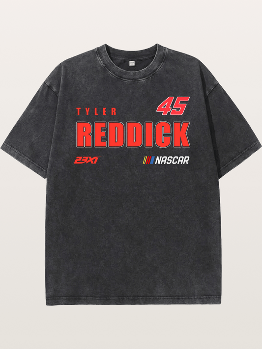 Tyler Reddick 45 23XI NASCAR Art Washed T-shirt