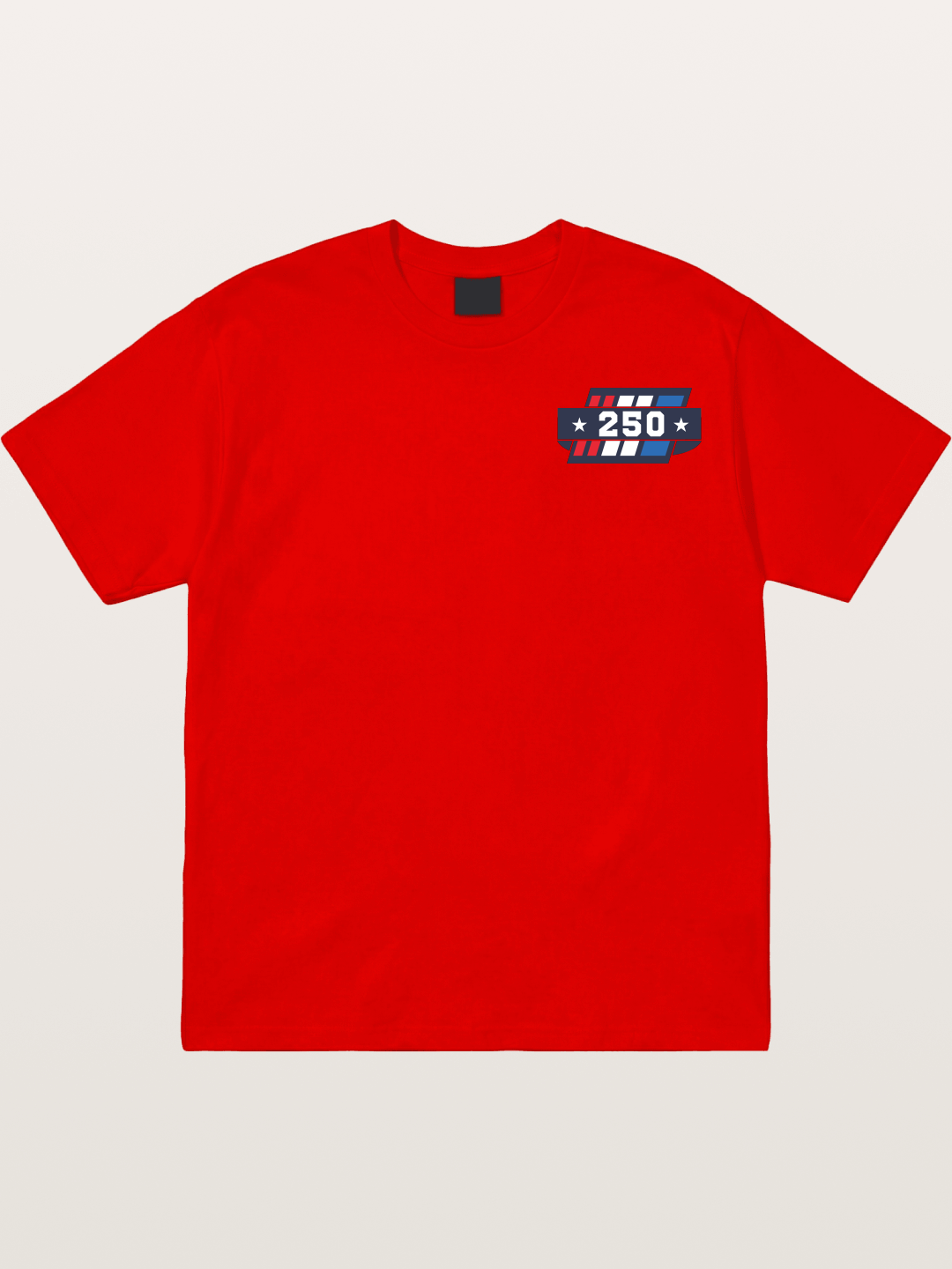 250th Anniversary Star Stripes Badge Cotton T-shirt