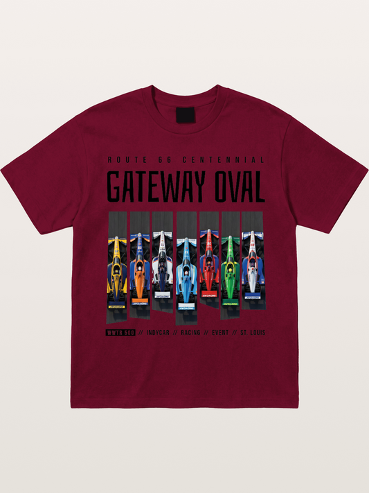 Vertical Grid Gateway Oval Art Gildan T-shirt