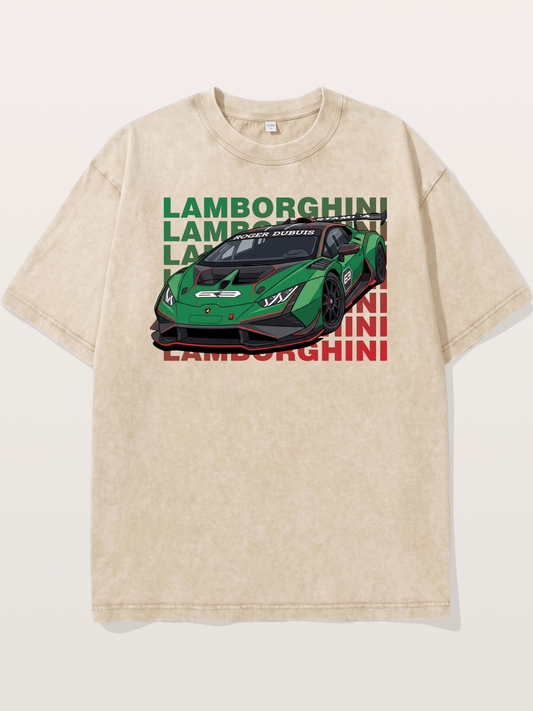 Lamborghini Huracan Green 63 Edition Washed T-shirt