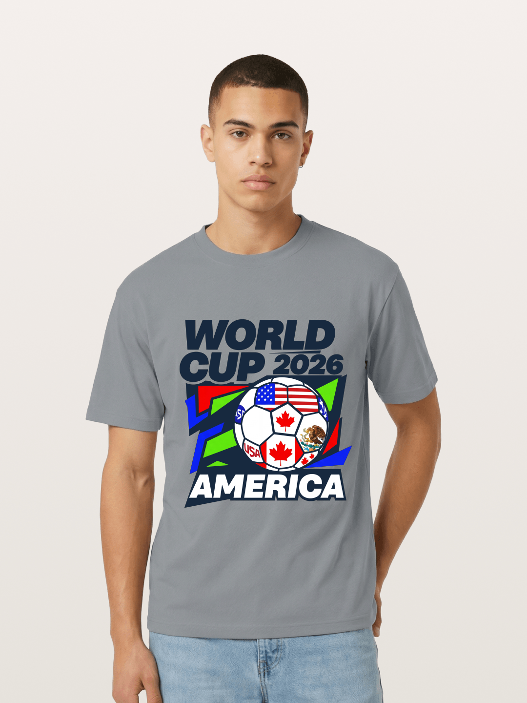 World Cup 2026 America Geometric Gildan T-shirt