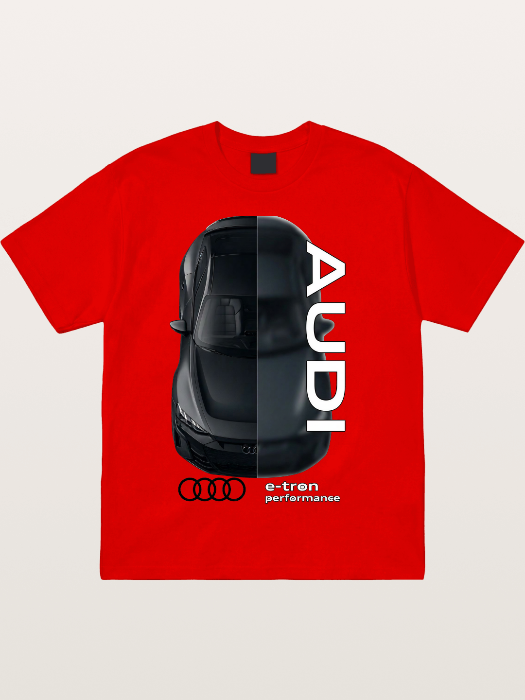 Audi E-Tron Split View Print Cotton T-shirt