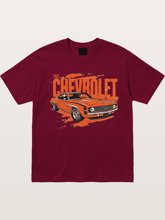 Orange Classic American Car Gildan T-shirt