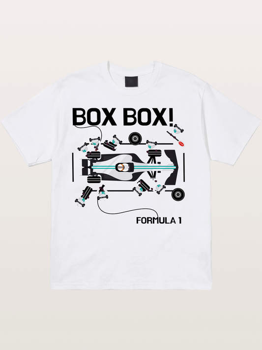 F1 Box Box Pit Stop Graphic Cotton T-shirt