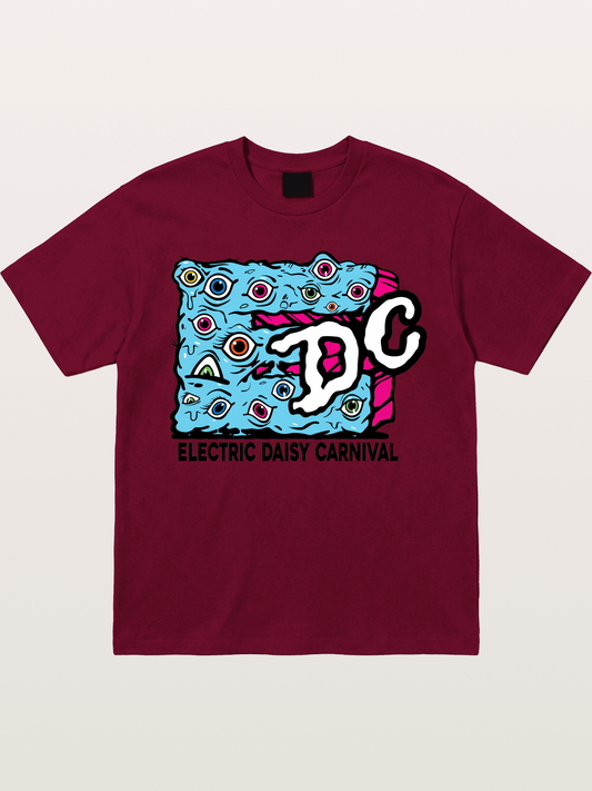 EDC Trippy Eye Daisy Print Gildan T-shirt