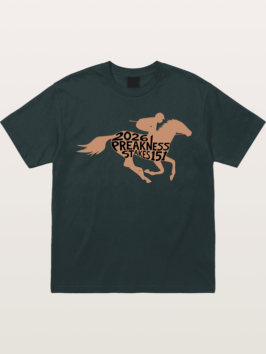 Preakness Stakes 151 Horse Silhouette Gildan T-shirt