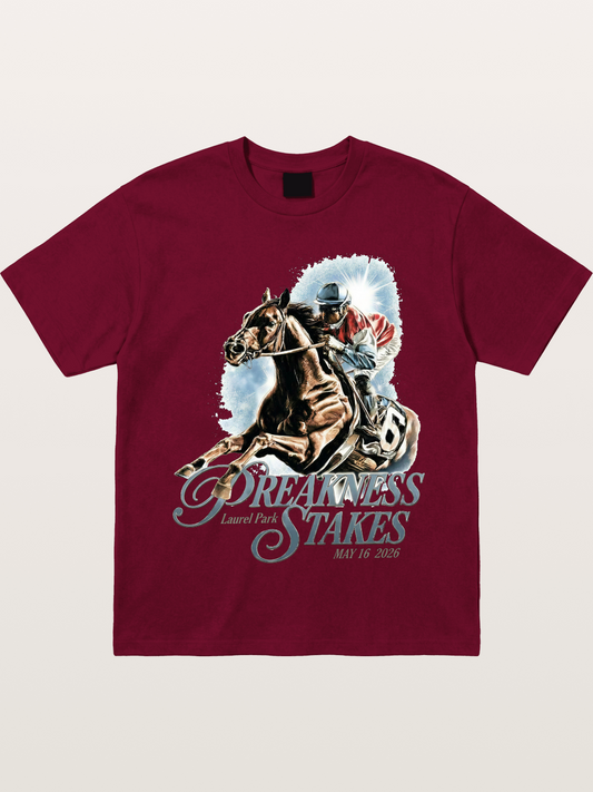 Preakness Stakes Jockey Poster Gildan T-shirt