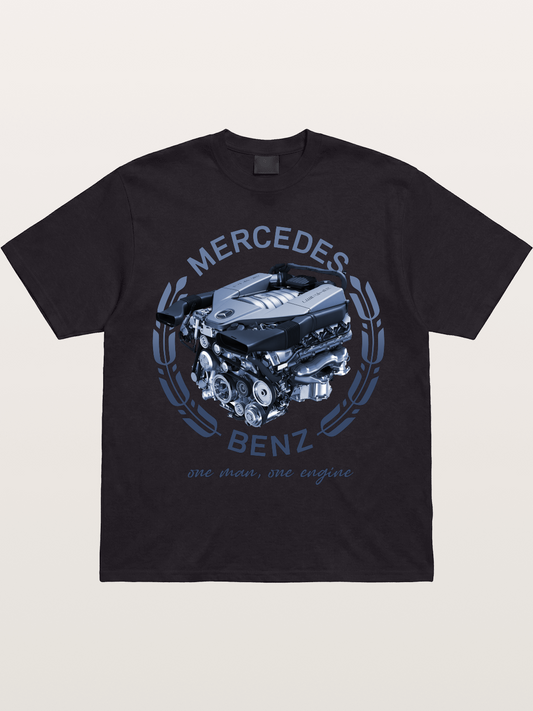 Benz V8 Engine Technical View Gildan T-shirt