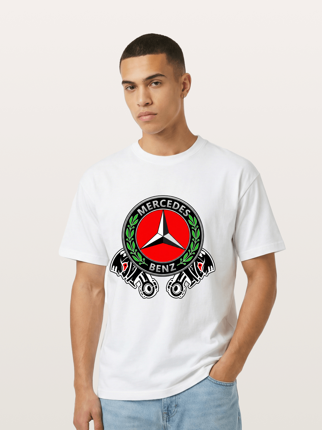 Mercedes-Benz Piston Logo Art Gildan T-shirt