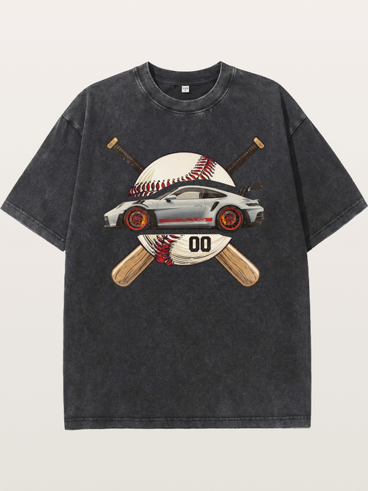 Porsche Bat Washed T-shirt
