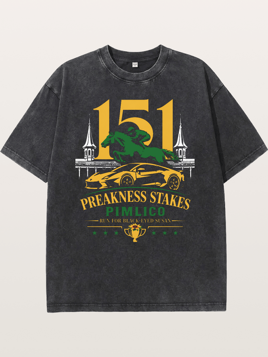 151st Preakness Stakes Pimlico 2026 Washed T-shirt