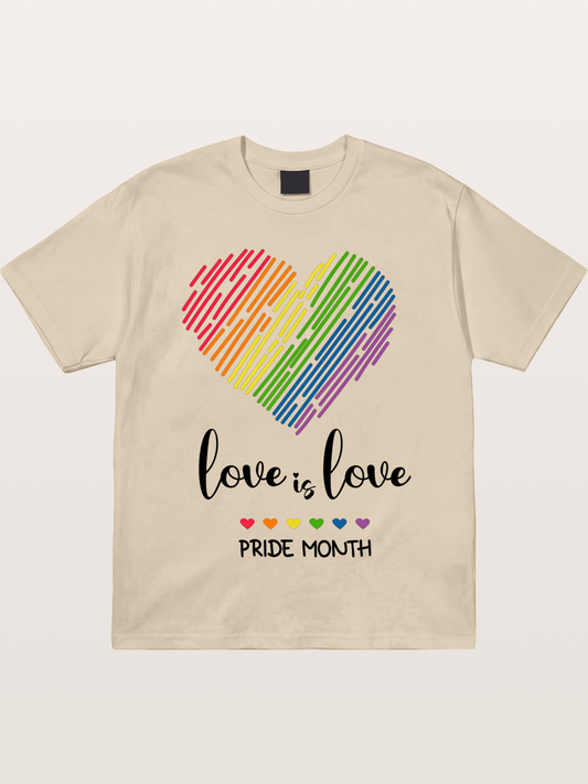 Pride Month Rainbow Heart Gildan T-shirt