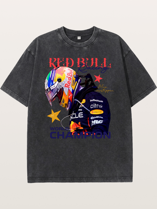 Max Verstappen Red Bull F1 Washed T-shirt