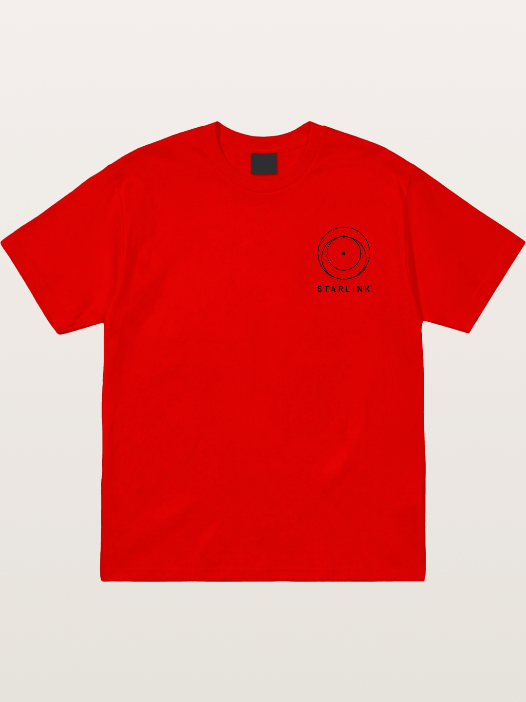 Starlink Orbit Minimal Logo Cotton T-shirt
