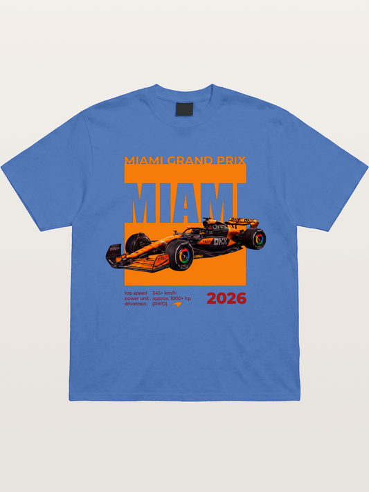 Miami GP Orange F1 Car Gildan T-shirt