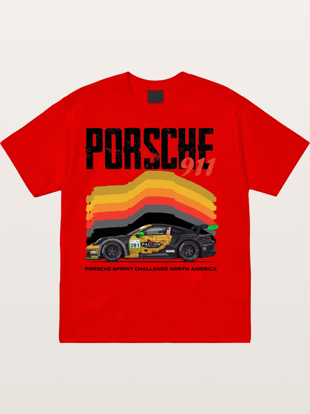 Porsche 911 Sprint Challenge Gradient Cotton T-shirt